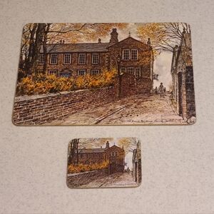 Vintage Street Scene Placemats Made In UK Collectible Kitchen Decor